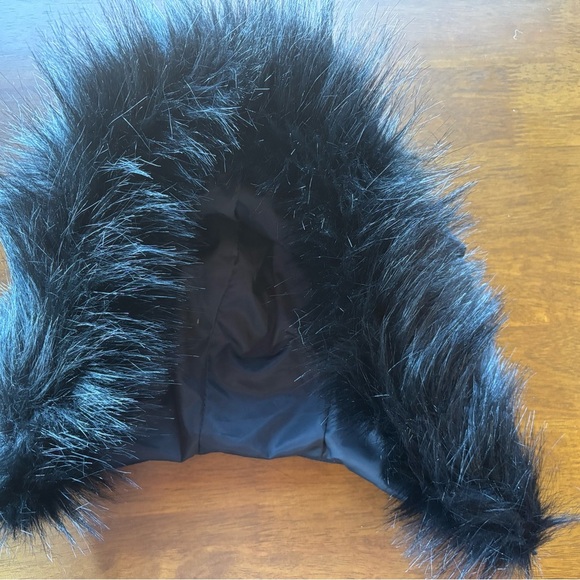 Nautica Black Puffer Jacket with Faux Fur Trim - Picture 7 of 12